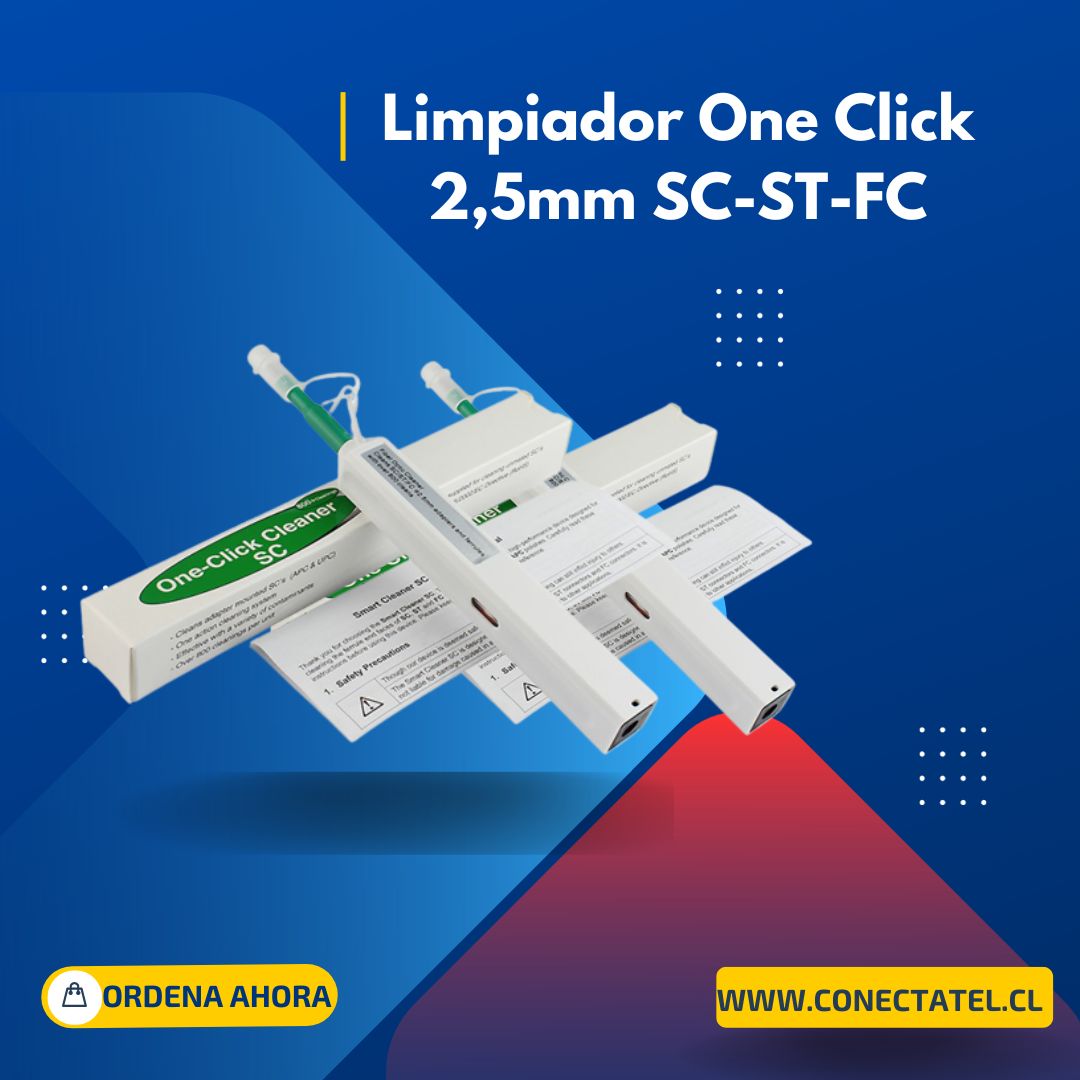 One click limpiador de conectores 2.5mm SC